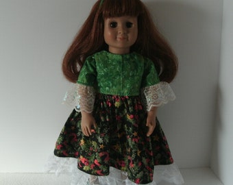 18" doll Christmas dress set