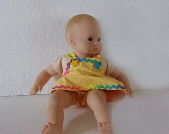 doll yellow sun suit