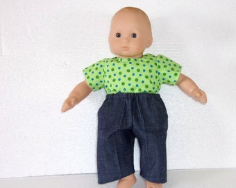 Doll shirt and pant set