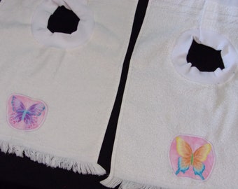 Toddler bib, towel, hand towel, finger tip towel