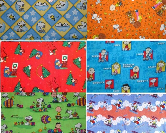 Autumn peanut snoopy pattern 100/% new Cotton handmade Pillowcase one pair