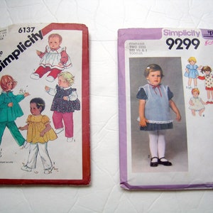 Vintage Clothing Patterns for Toddler and Children, Simplicity, McCalls, Butterick, and Vogue