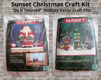 Sunset Christmas Craft Kits - Santa's Chill Chaser and Holiday Shops