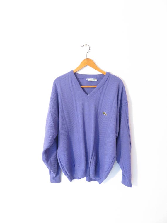 purple lacoste sweater