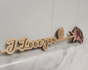 Personalized Wooden Forever Rose