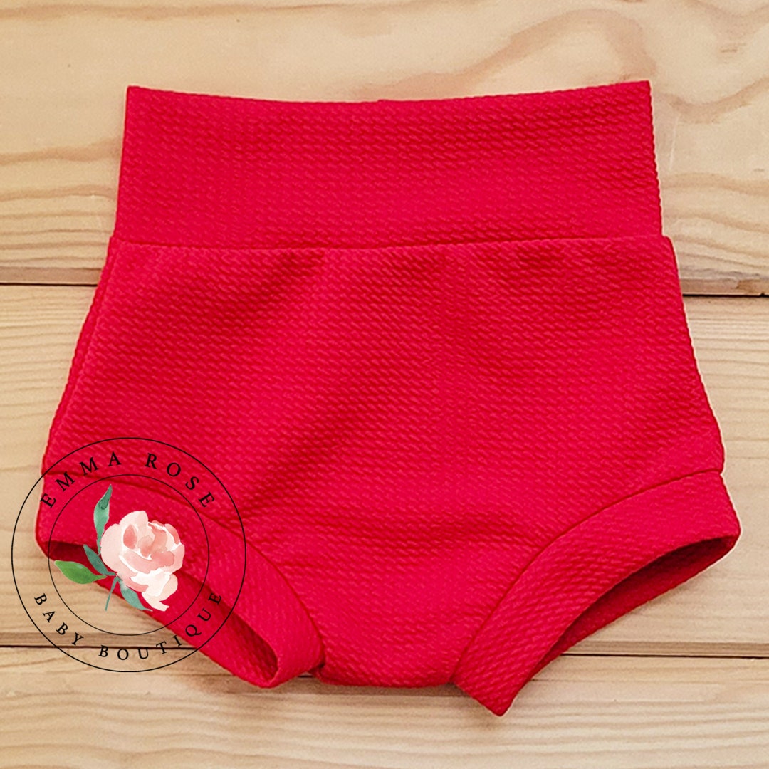Red Baby Bummies Baby Red Shorts Baby Red Outfit Christmas Etsy