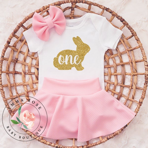 Tenue Short De Pâques 'Some Bunny Is One' - 1er Anniversaire De Pâques, Taille 1 An