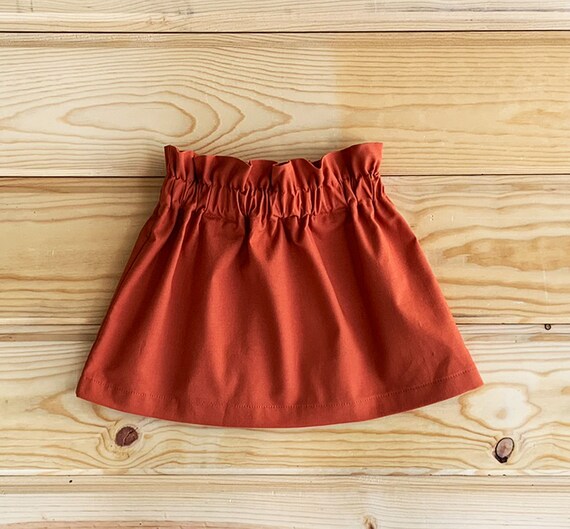 burnt orange baby dress