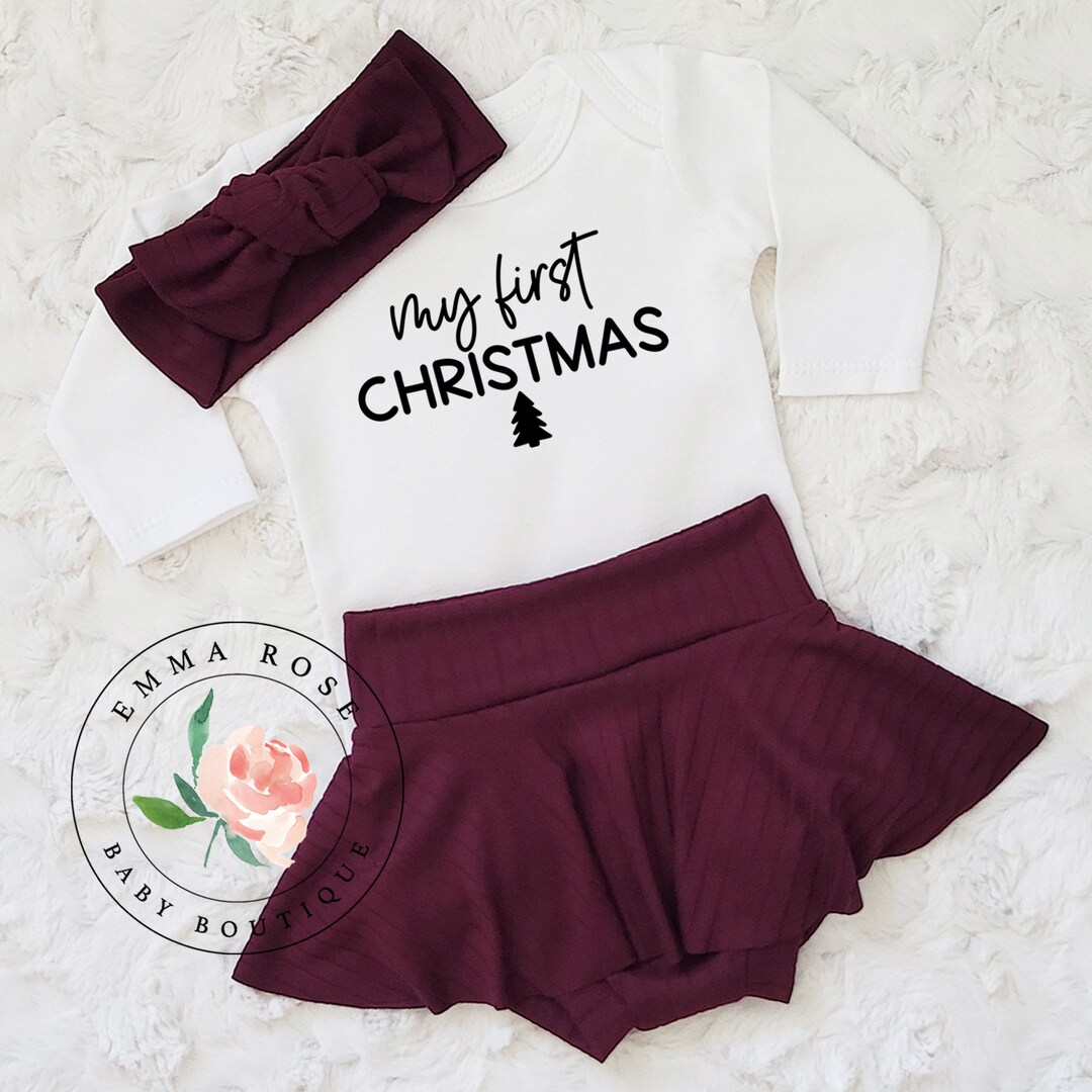 My First Christmas Outfit Girl Newborn Christmas Outfit Girl Etsy My first christmas outfit girl newborn christmas outfit girl etsy