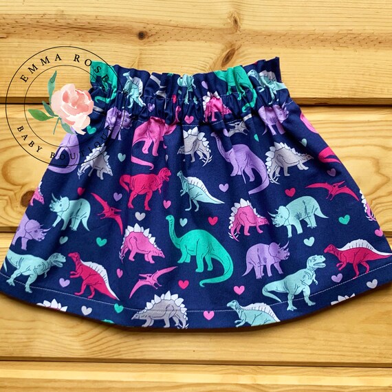 Dinosaur Skirt Baby Girl Dinosaur Birthday Valentines Day Etsy