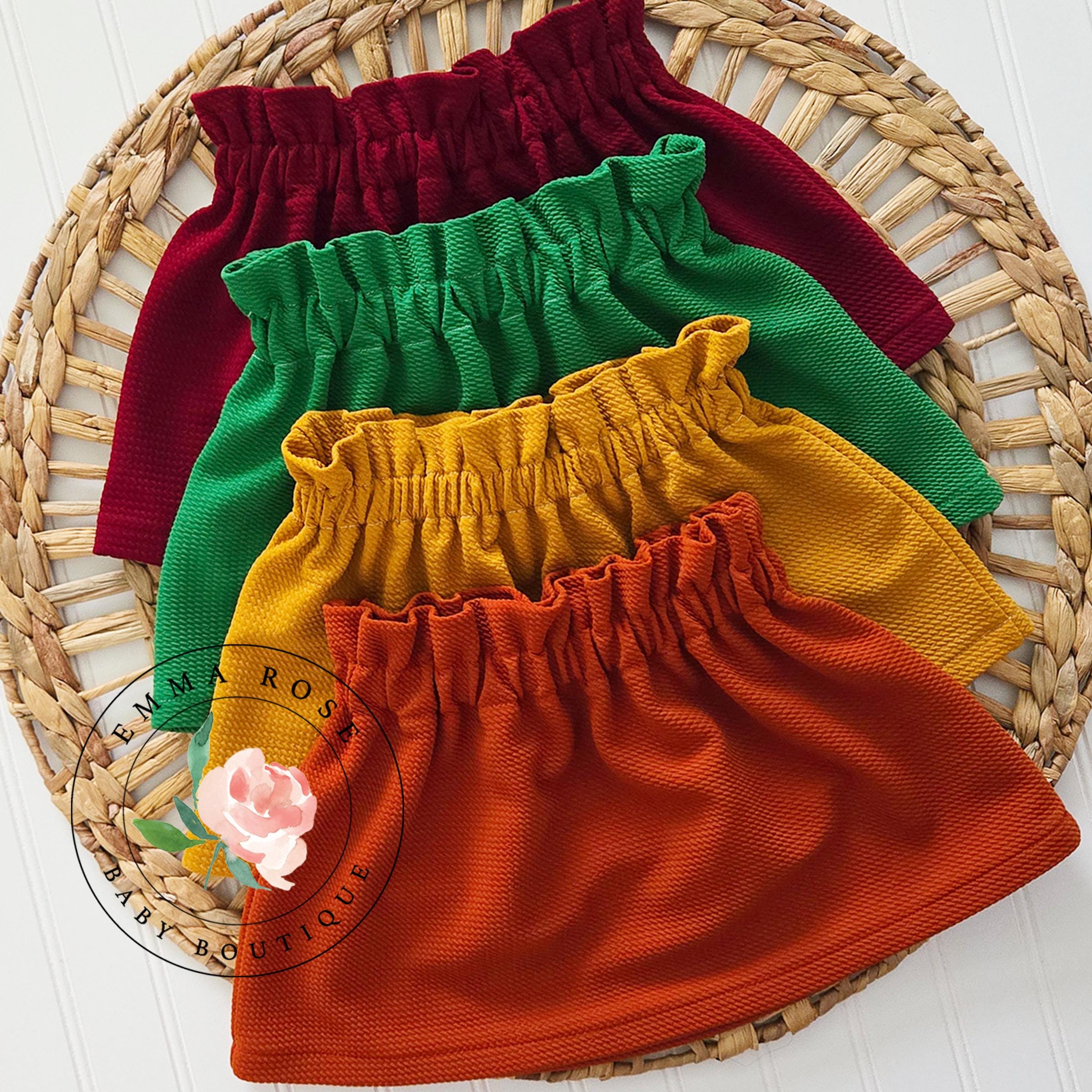 Baby girl Fall skirts toddler girl, Fall outfit baby girl, Thanksgiving dress, Fall outfit, fall clothes yellow burgundy green orange red