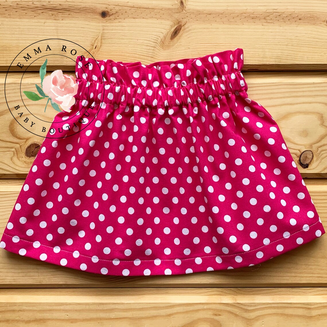 Pink polka dot skirt toddler girl clothes hot pink polka dot Etsy