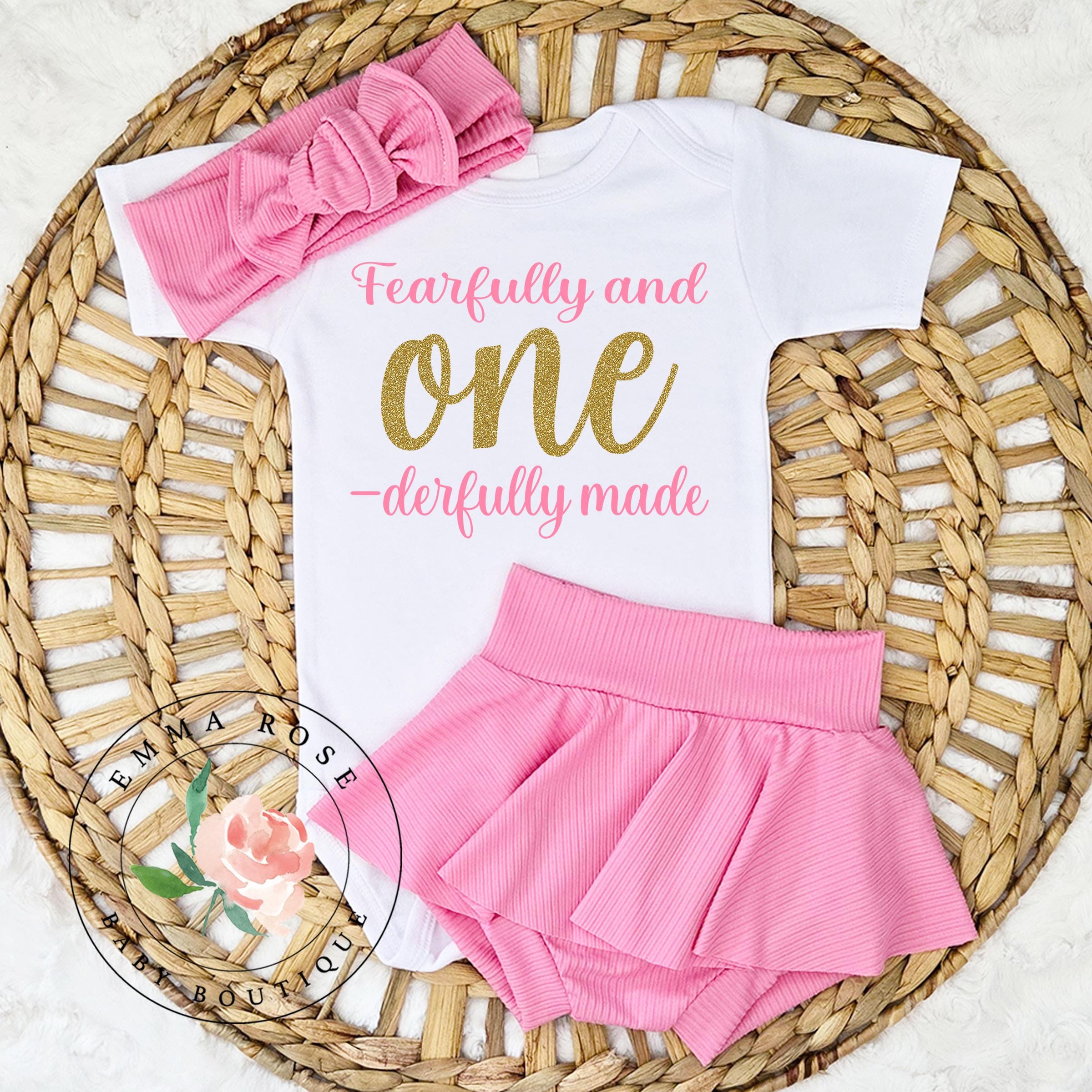 slim fit dress slacks Miss ONE derful outfit baby girl, first birthday outfit pink, crown he –  Melih's Boutique main image 0