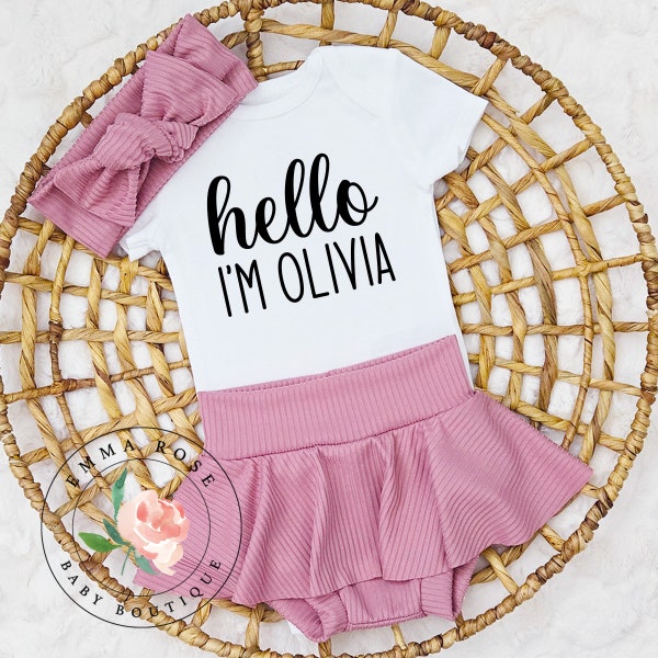 Custom Hand Embroidered Oversized Toddler And Baby Name Knit Sweater