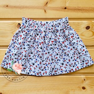 4th of July skirt for girls, fourth of July skirt, toddler girl skirt patriotic, baby girl patriotic clothes, red white and blue stars gift