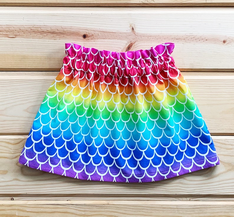 Rainbow mermaid scales skirt for baby girl and toddler girl mermaid birthday outfit mermaid party theme girls mermaid dress infant kids