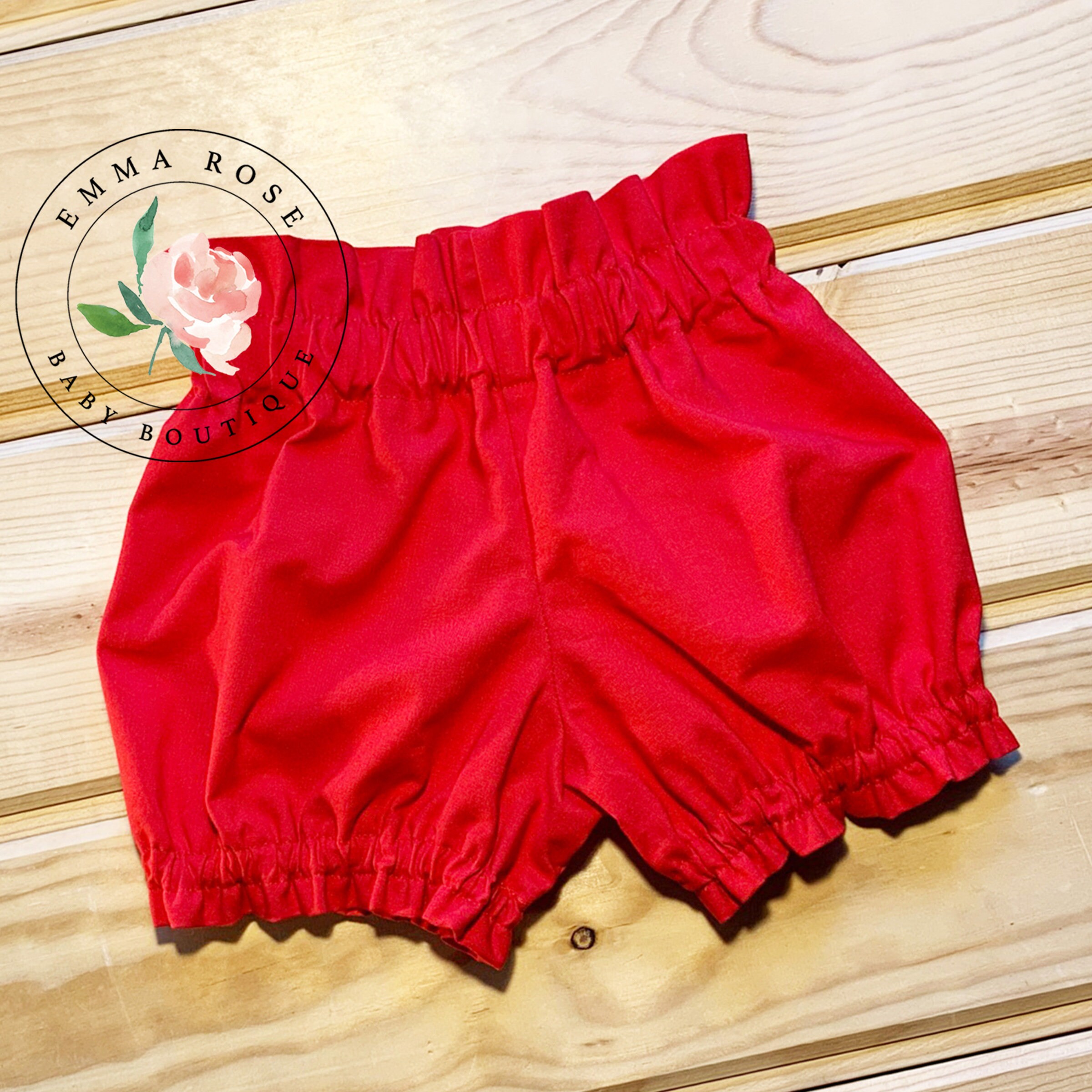 Solid color Red baby bloomers baby girl toddler girl ruffled Etsy