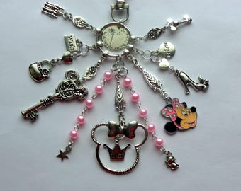 Minnie Mouse Bag Charm, Purse Clip.
