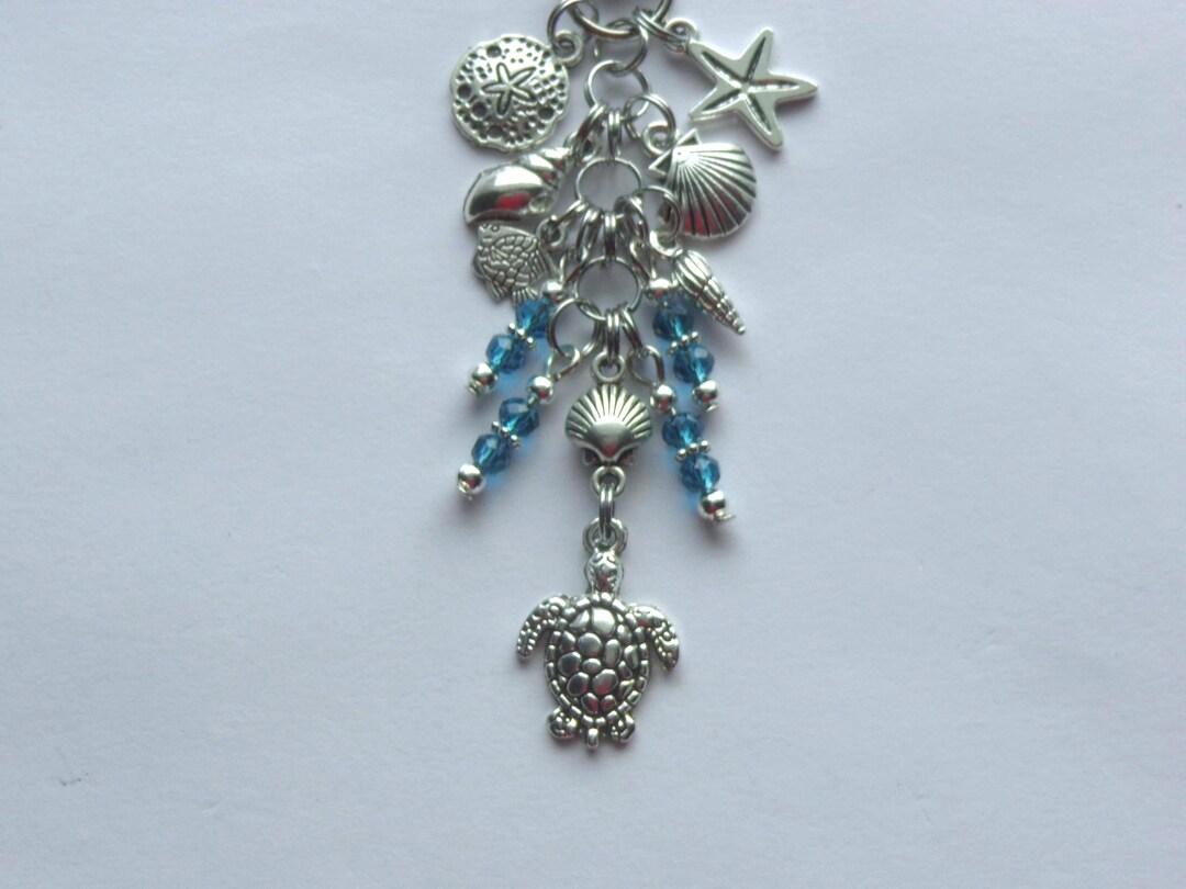 Sea Turtle Key Chain/purse Clip: Nautical, Bag/car/phone, Clip on Charm ...