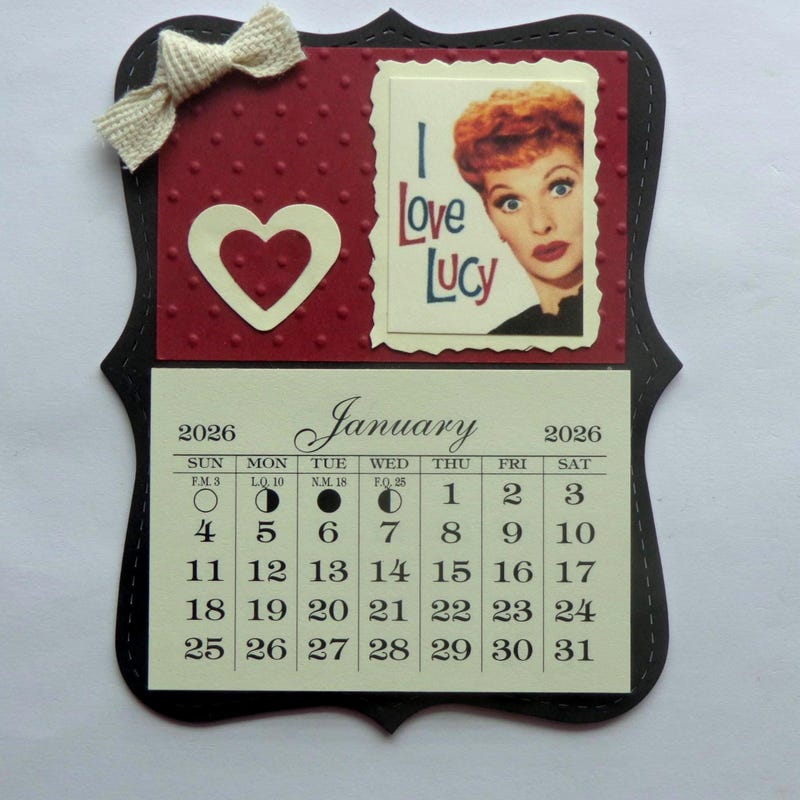 I Love Lucy 2026 Calendar - Etsy