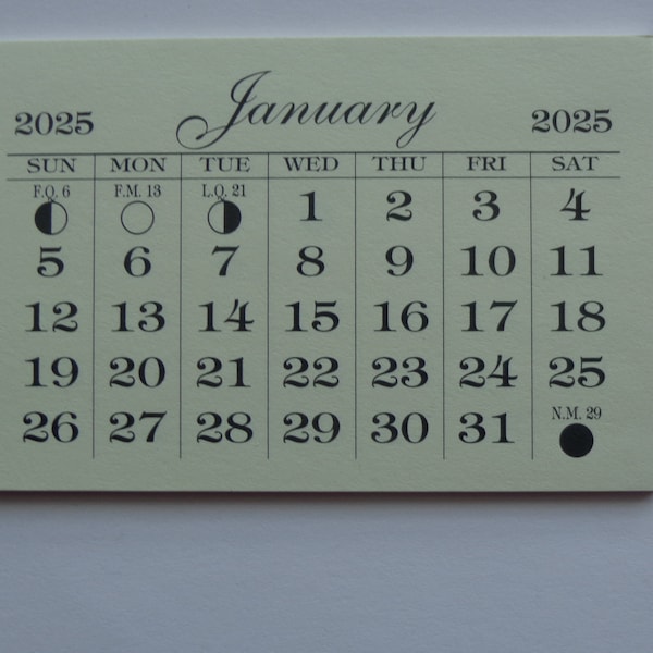 2025 Tear Away Calendar Etsy