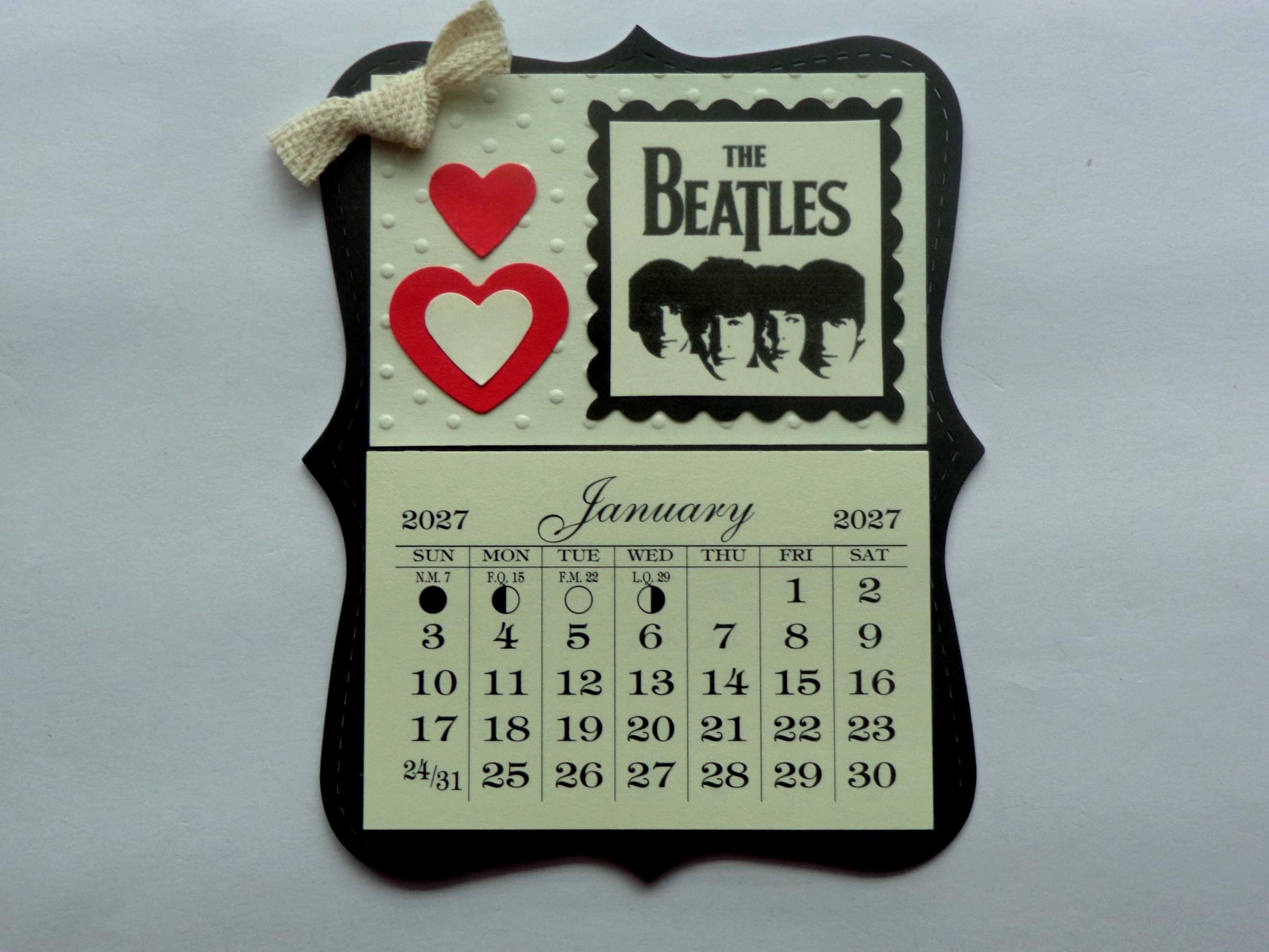 The Beatles Calendar - Etsy