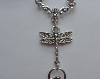 Dragonfly Lanyard, ID Badge Holder, Lobster Clasp.