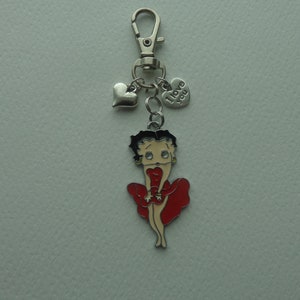 Betty Boop cherry keychain