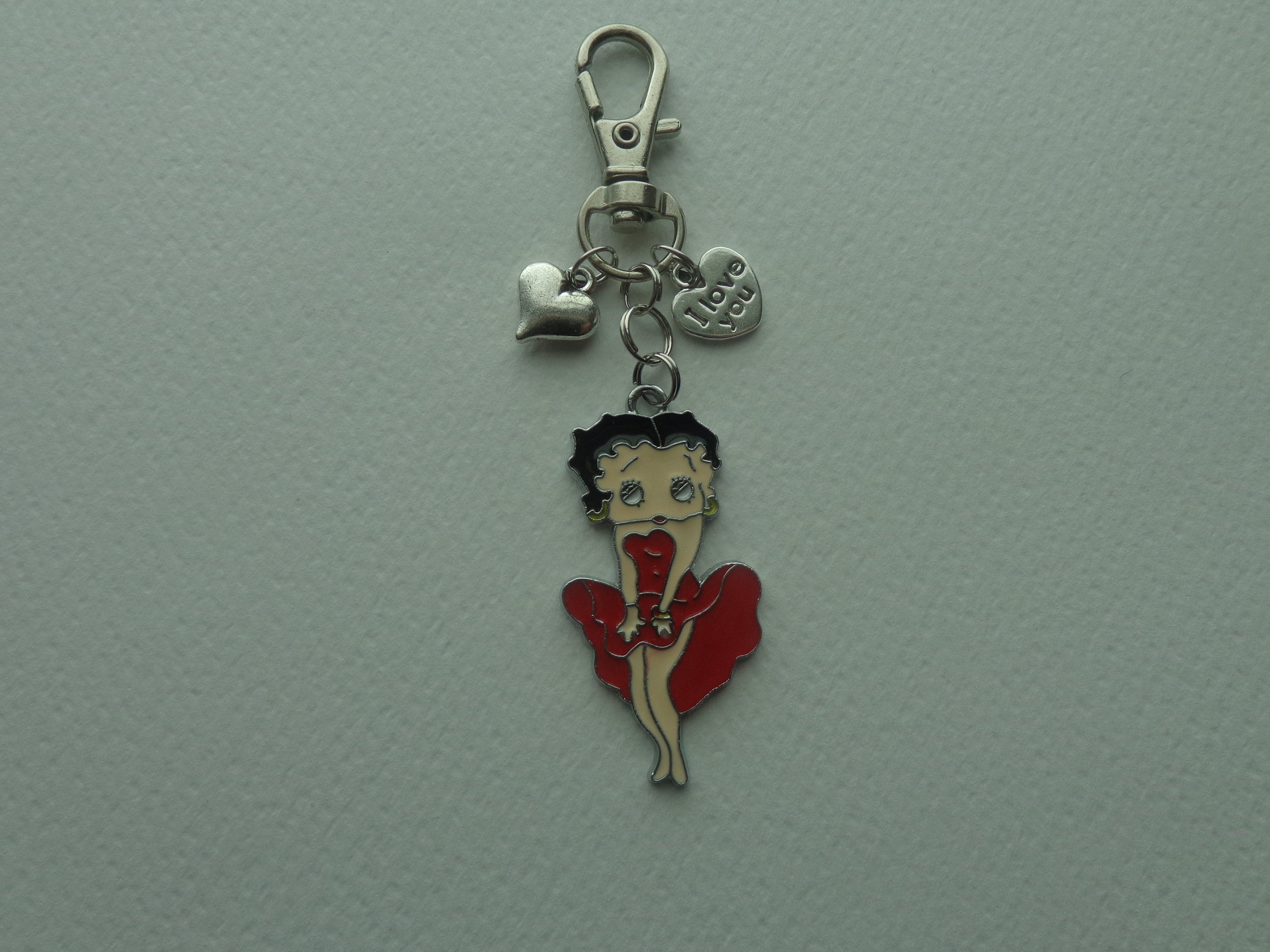 Ideal Girlfriend/wife/f Gorgeous Betty Boop charm personalised keyring/keychain 