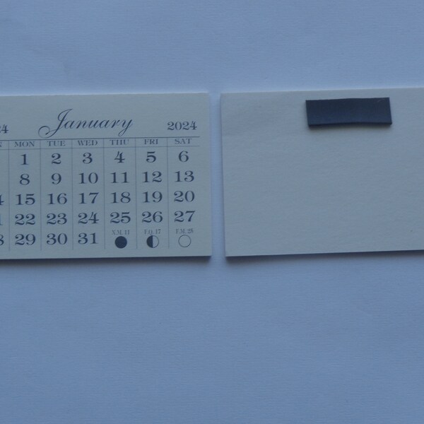 2023 2024 Tear off Mini Calendar Etsy