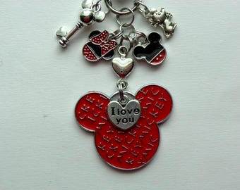 Minnie Mickey Mouse Key Chain, Bag Charm, Phone Charm.