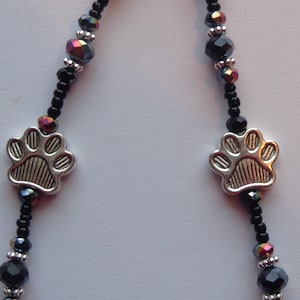 Animal Paw Print, Dog Paw Print, Cat Paw Print, Best Friend, Phone Strap, Beaded Phone Charm, Phone Chain, Wrist Strap, Lanyard, Y2K.