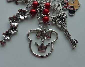 Minnie Mouse Key Chain, Bag Charm.