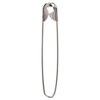 No Coil Large Safety Pins: Set of 16 Coil-less, 2.25
