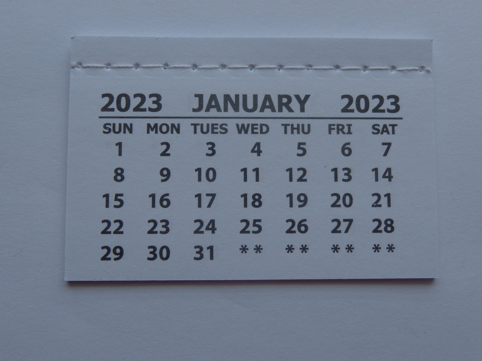 Mini 2023 Magnetic Calendar Pad Back Page Cardstock Monthly - Etsy Mini 2023 Magnetic Calendar Pad Back Page Cardstock Monthly - Etsy