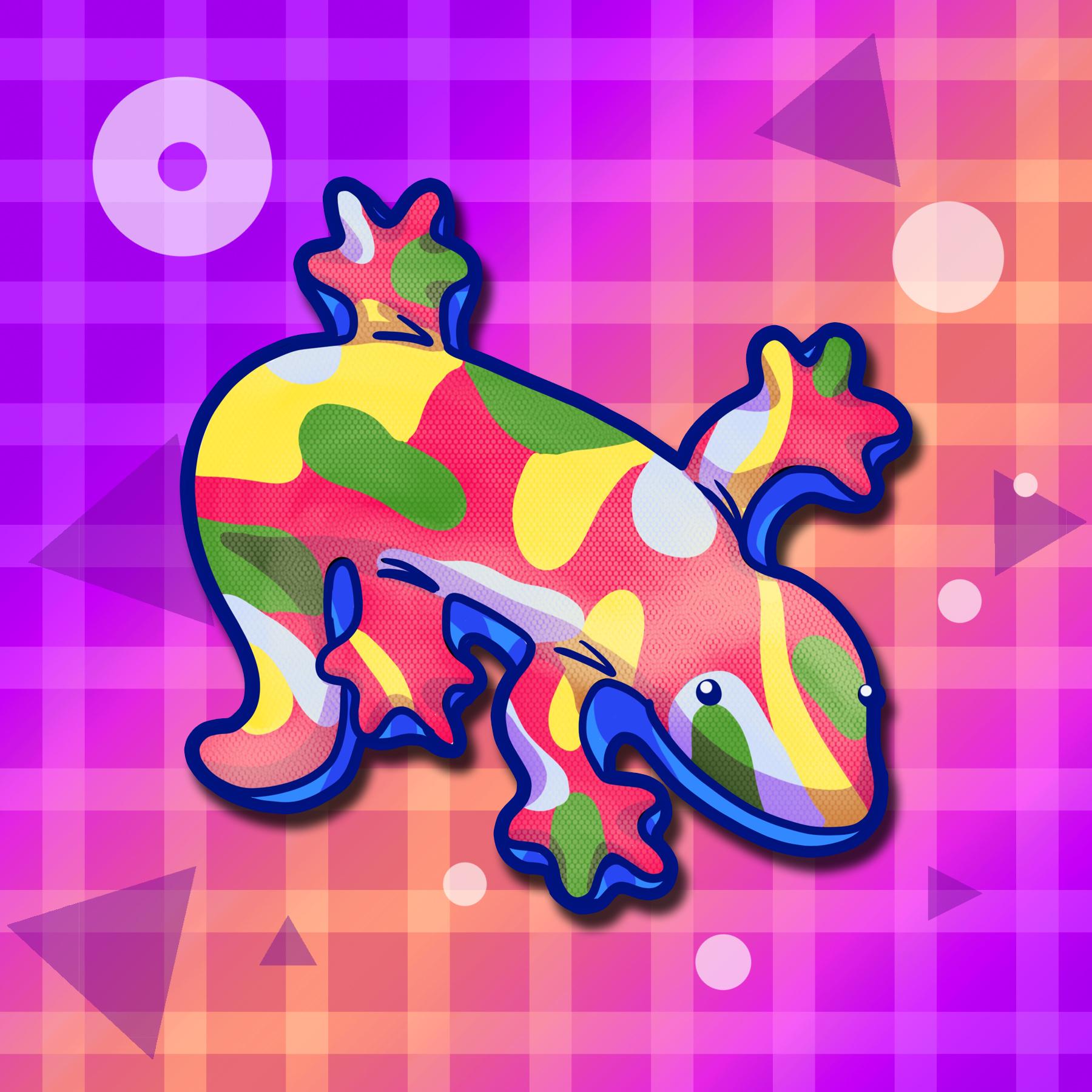 90s Rainbow Lizard Holographic Sticker - Etsy