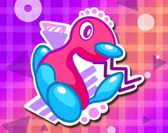 ポリゴンZ ビニールステッカー - Etsy 日本