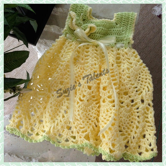 Crochet Baby Spring Dress Crochet Butterfly Dress Baby | Etsy