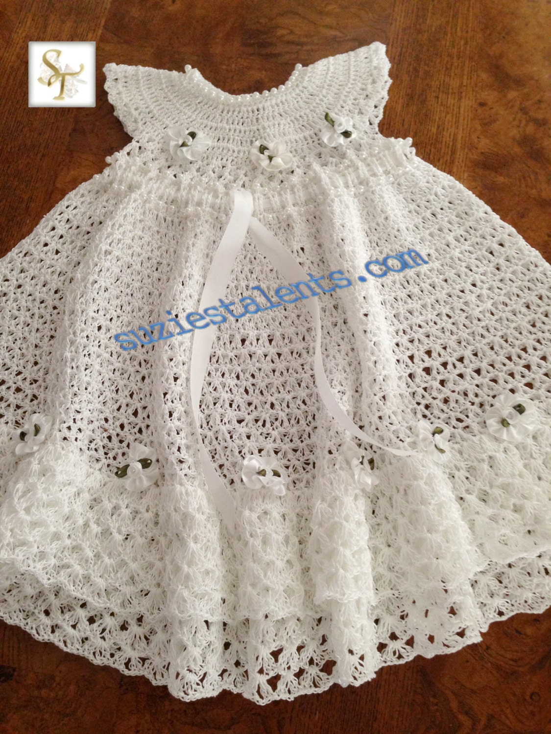 Handmade Baby Dress Girls Dress Baby Christening Dress