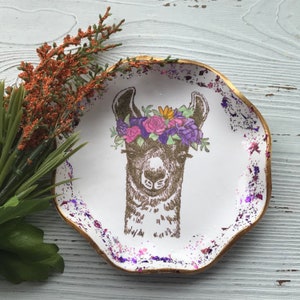 Llama Ring Dish, Llama Wedding Gifts, Llama Valentines Day Gift, Llama Gifts, Llama Jewelry Dish, Llama Gift For Her, Llama Decor, Llama