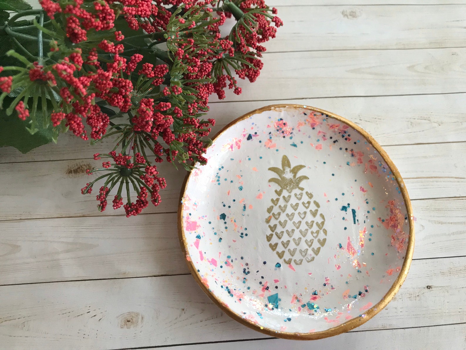 Pineapple Ring Dish Pineapple Jewelry Dish Gifts for Teen Etsy