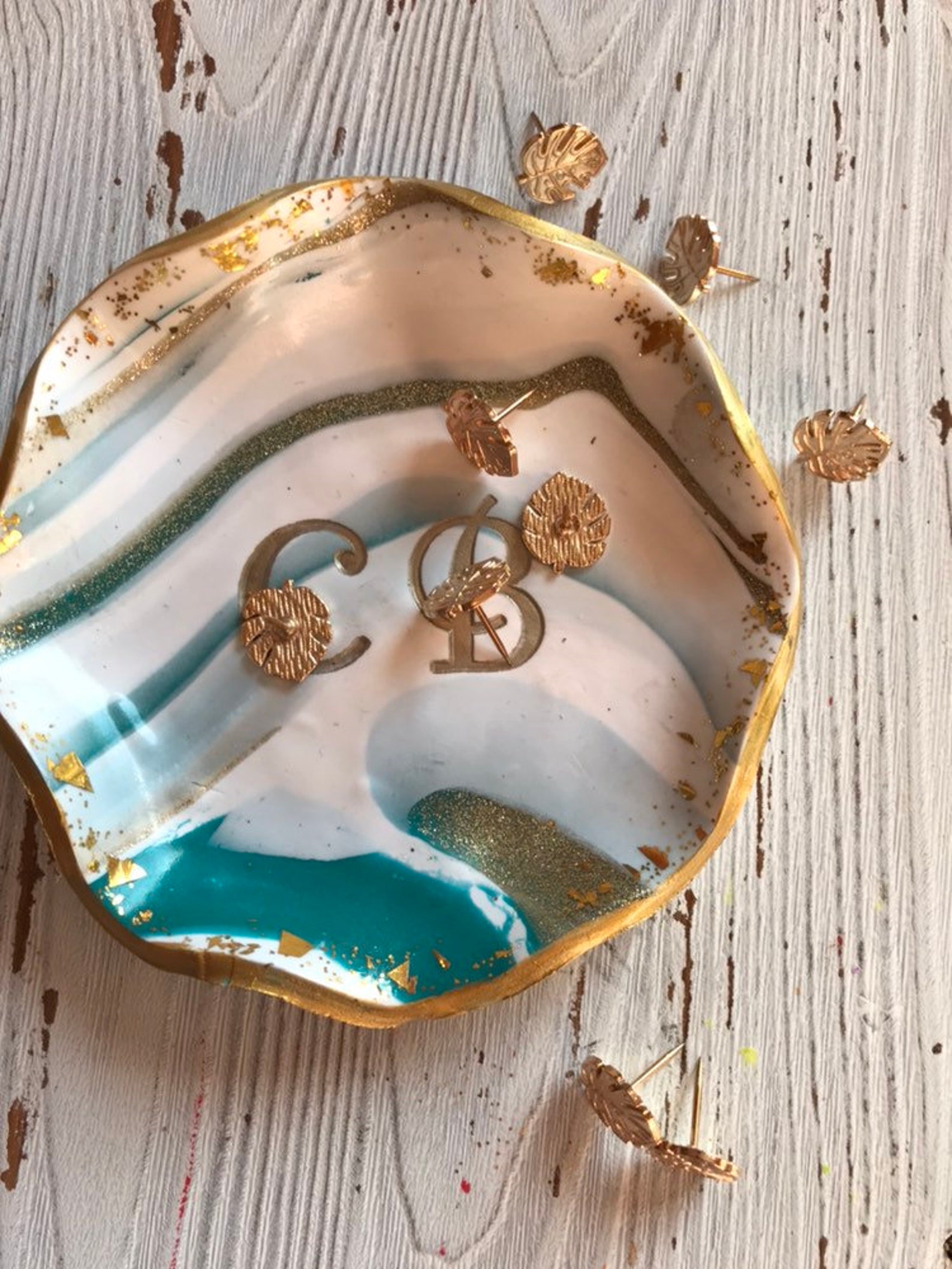 Personalized Jewelry Dish, Monogram Ring Dish, Personalized Ring Dish ...