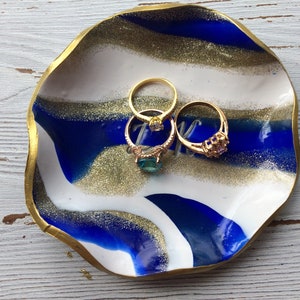 glitter ring dish, personalized gifts for women, bridal party gifts, trinket dish, beach bridesmaid gift, Mothers Day gift from daughter image 3