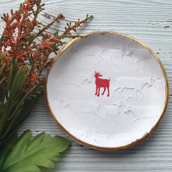 Goat Ring Dish, Gifts For Goat Lovers, Goat Decor, Gifts For Her, Farmhouse Decor, Farmhouse Gifts, Goat Gifts, Goat, Goat Jewelry Dish
