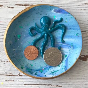 Octopus Ring Dish, Octopus Home Decor, Octopus Jewelry Dish, Gift for Him, Gift for Her, Gift for Teens, Bridesmaids Gifts, Beach Trinket image 5