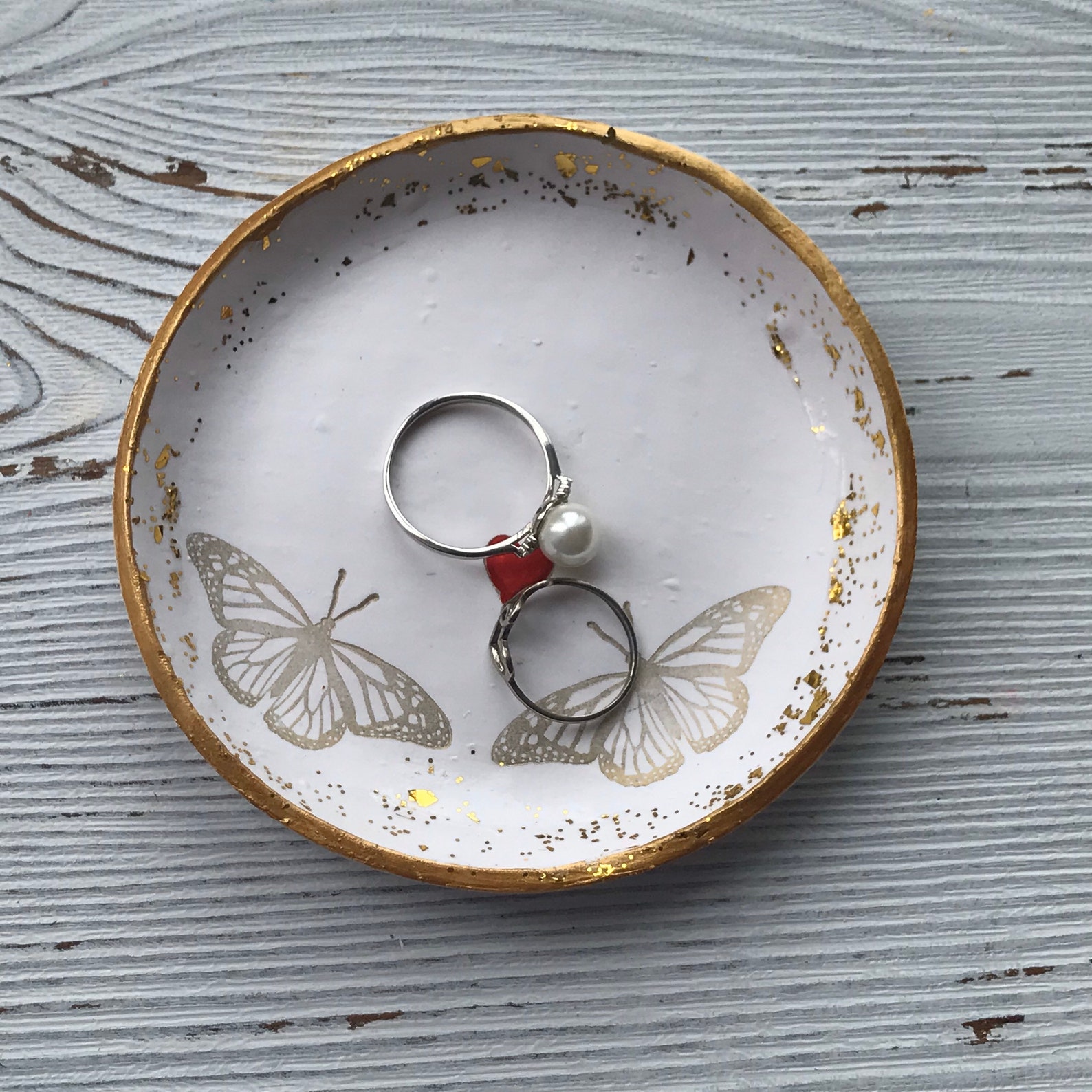 Butterfly Ring Dish Butterfly Gifts Butterfly Love Gift Etsy