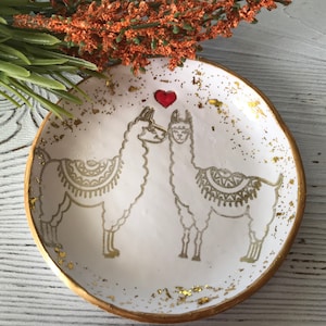 Llama Ring Dish, Llama Wedding Gifts, Llama Valentines Day Gift, Llama Gifts, Llama Jewelry Dish, Llama Gift For Her, Llama Decor, Llama