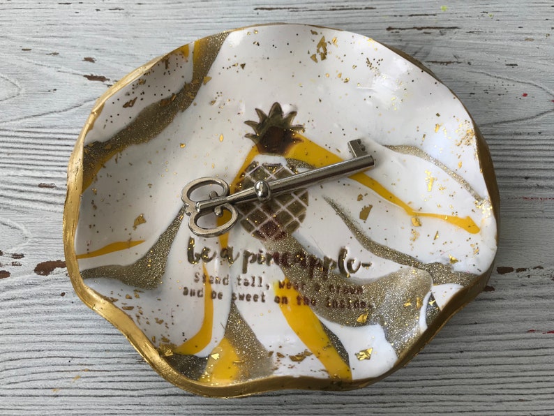Be A Pineapple Ring Dish Pineapple Ring Dish Pineapple Etsy