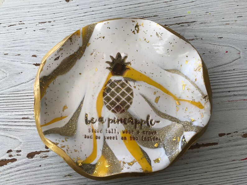 Be A Pineapple Ring Dish Pineapple Ring Dish Pineapple Etsy