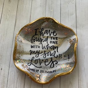 Song Of Solomon 3:4 Gifts, Song Of Solomon, Bible Verse Gifts, Bible Verse Ring Dish, Wedding Gifts, Religious Wedding Gifts, Gifts For Her